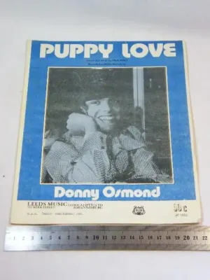 Vintage sheet music for Puppy Love - Donny Osmond - Gallo South Africa - as per photo