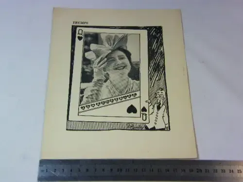 Vintage print by Bob Connolly of the Queen done during the 1947 visit