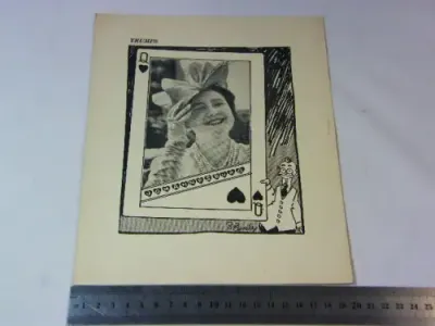 Vintage print by Bob Connolly of the Queen done during the 1947 visit
