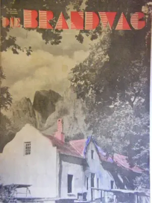 Die Brandwag Magazine 12 November 1937 Issue ` Jonkershoek ` Double Front Page Error - as per photo