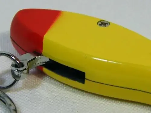Electric lighter in shape of paintbrush with key ring - as per photo