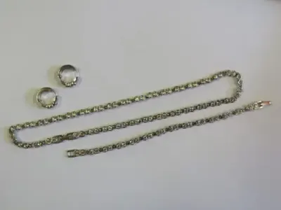 Costume ewelery diamante set with necklace, bracelet and earrings