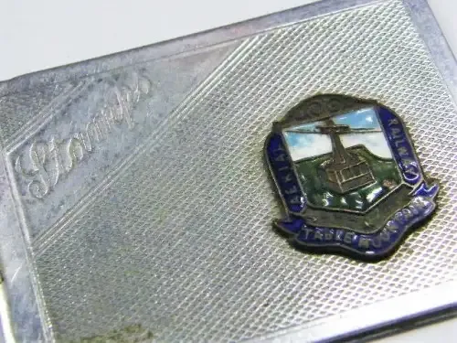 Table Mountain Aerial Railway chrome plated stamp case