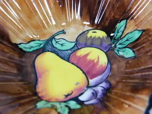 Tunstall trinket bowl with fruit pattern - as per photo