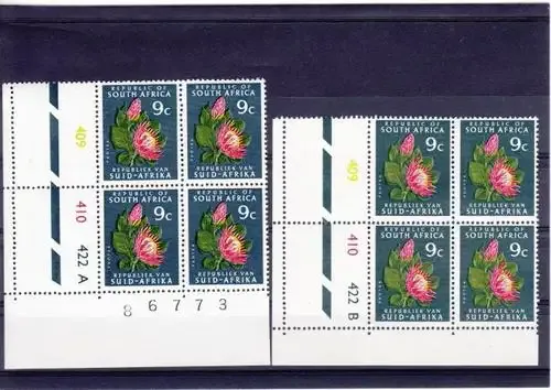 RSA - SACC 320 Control Blocks of 4 - A and B Cylinders, March 1972 Issue - as per scan