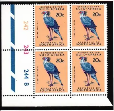 RSA - SACC 271 Control Block of 4 - June 1968 Issue - as per scan