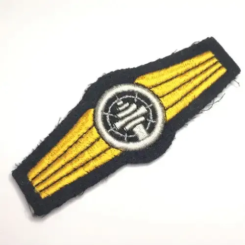 German Bundeswehr air safety control silver qualification cloth badge