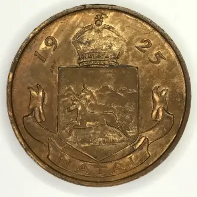 Prince Edward of Wales 1925 Natal visit medallion
