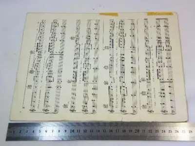Vintage sheet music for Sugar Sugar by The Archies by LAETRE MUSIC LTD - torn back - as per photo