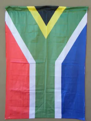South Africa Silky Material Flag - 130cm x 92cm - as per photo