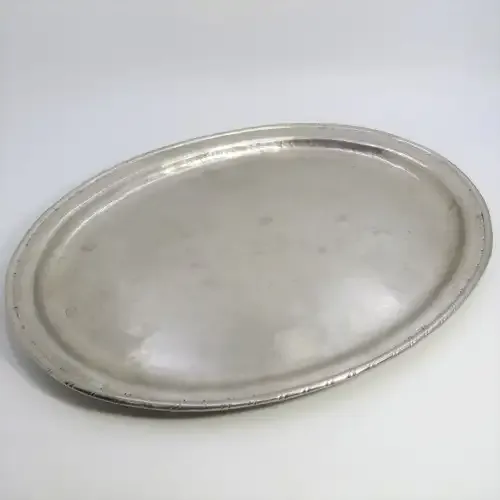 Vintage tin tray with makers mark HW