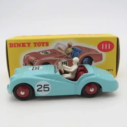 Dinky Toys #111 Triumph TR2 Sports model car - Mint boxed - DeAgostini