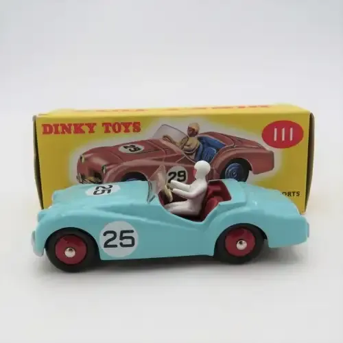 Dinky Toys #111 Triumph TR2 Sports model car - Mint boxed - DeAgostini Ltd