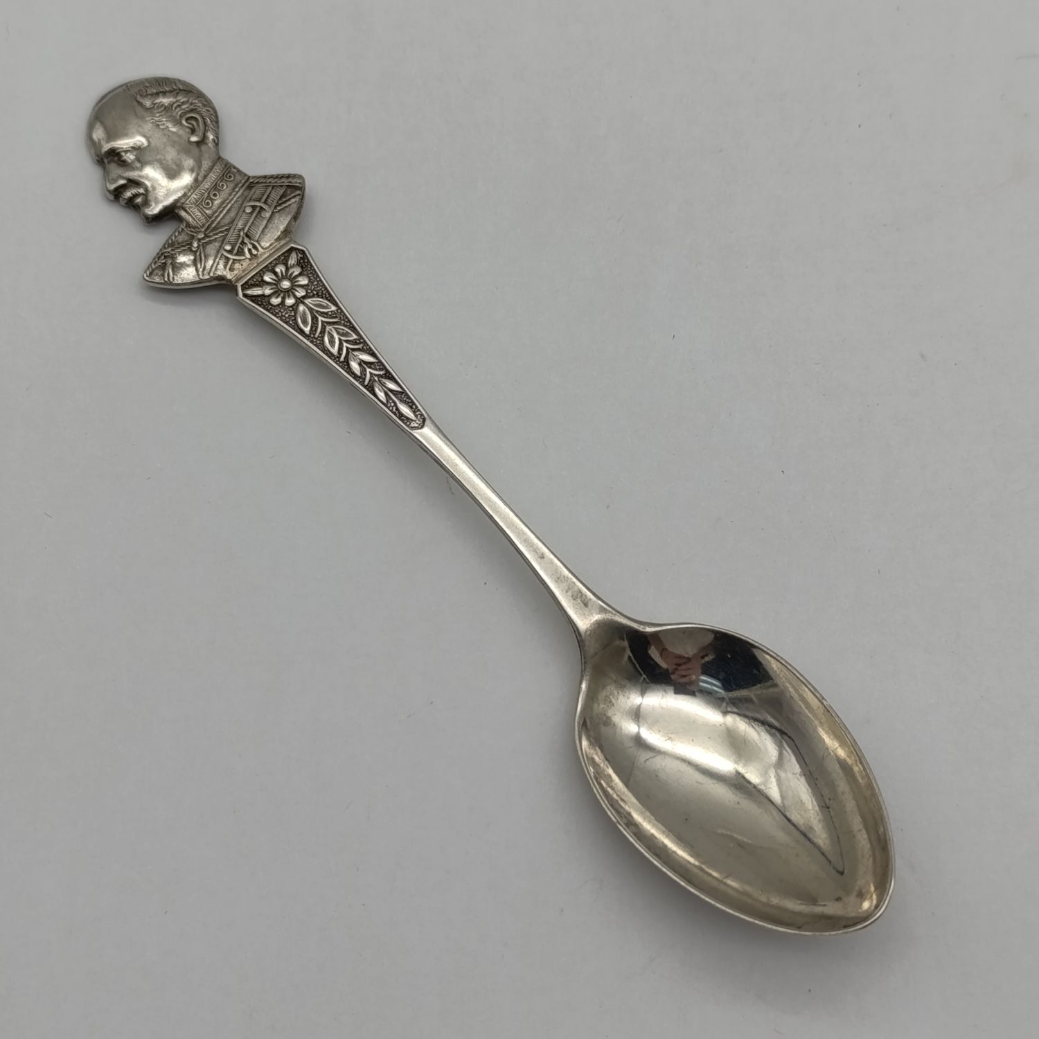 British Boer War General white sterling silver spoon weighs 11.6g