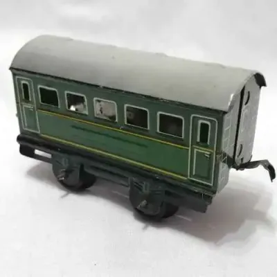 Vintage BOB tinplate O-Gauge passenger couch - made in Western Germany