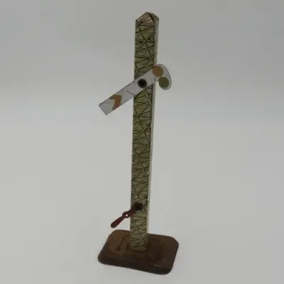 Vintage tin railway signal pole