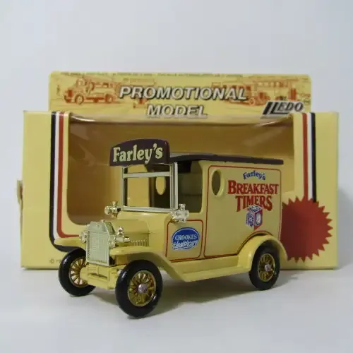 Lledo 1920 Ford Model T van - Farleys Breakfast Timers promotional model car in box