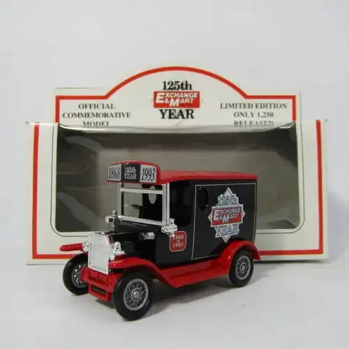 Lledo 1920 Ford Model T van - Exchange and Mart 125th Year promotional model car in box