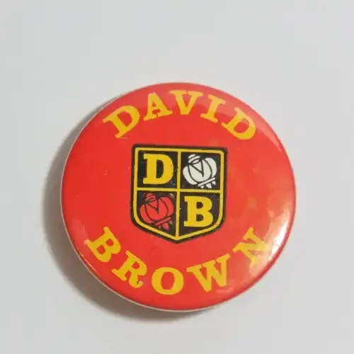 Vintage David Brown tractors lapel tinnie badge