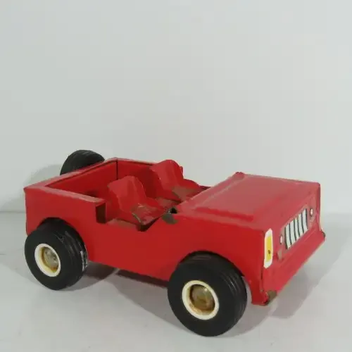 Vintage metal jeep toy car - Missing window