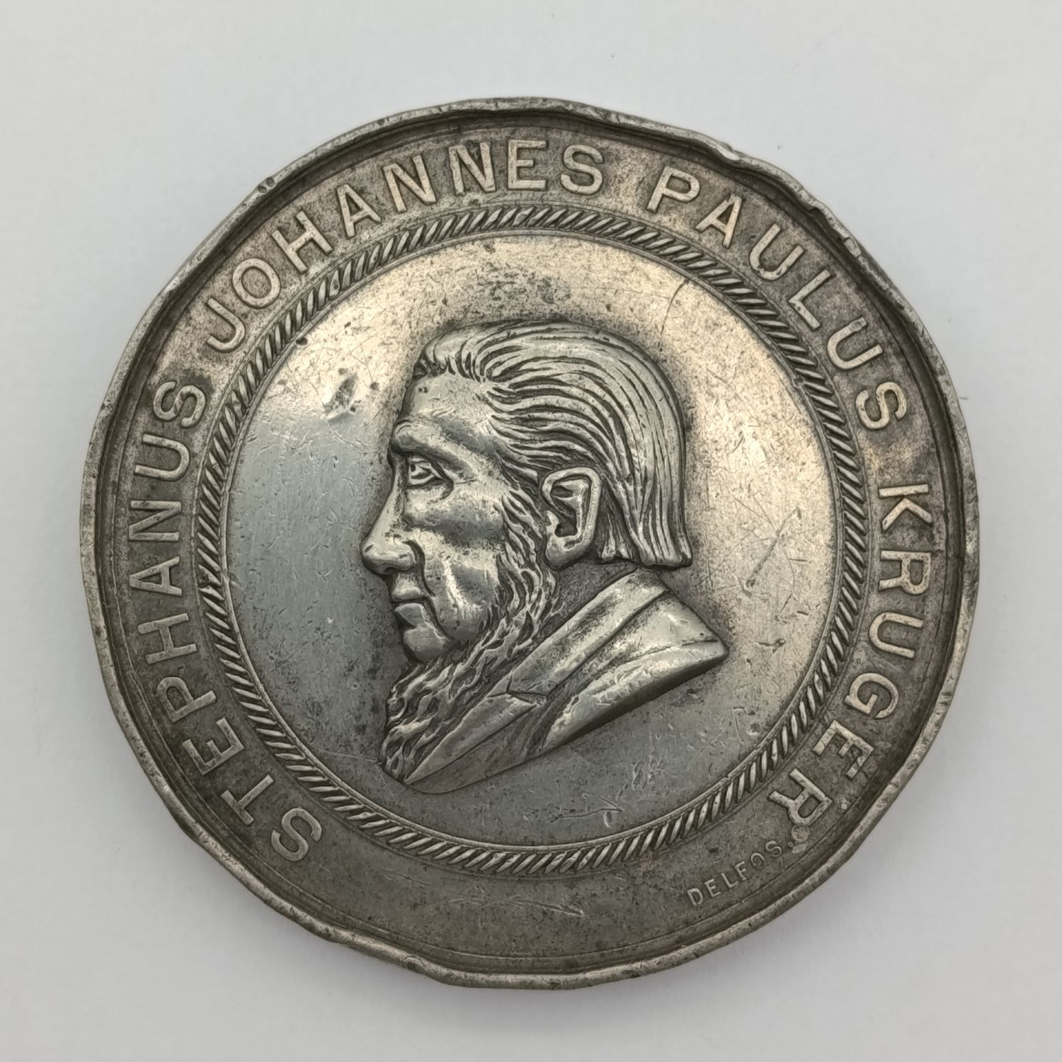 Very Rare Swearing in of President Kruger 1898 medallion by Delfos Brothers