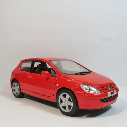 Kinsmart 2001 Peugeot 307 XSI model car - Pull back action - Scale 1/32