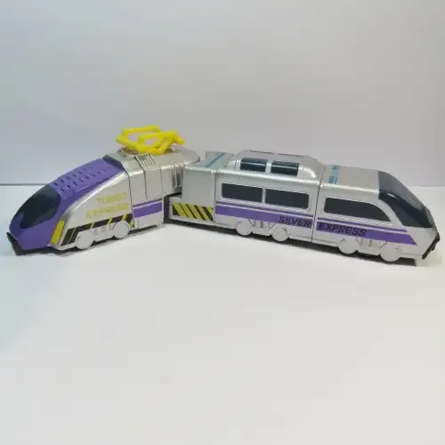 Vintage Matchbox Connectibles silver express trem