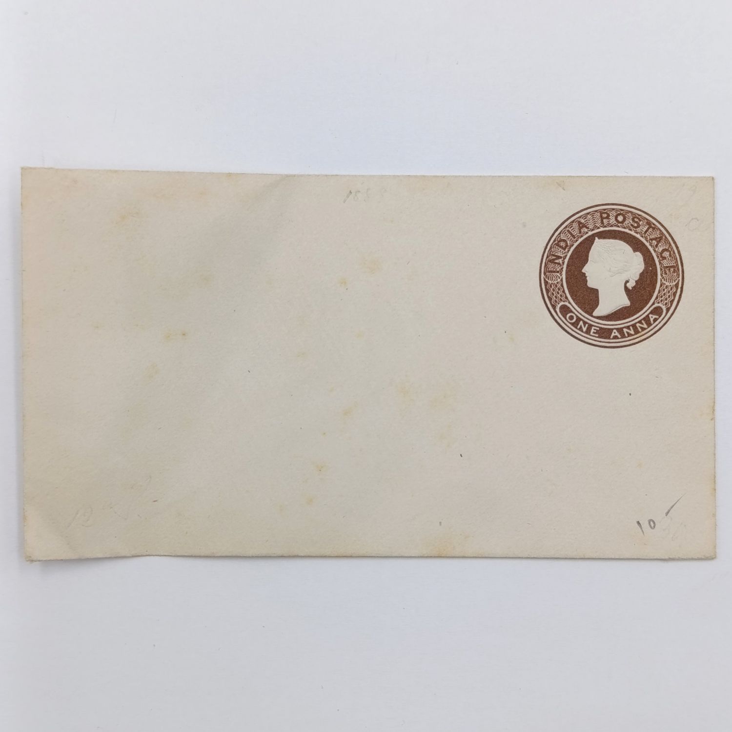 ​India Postage preprinted envelope - One Anna Late 1800&#39;s