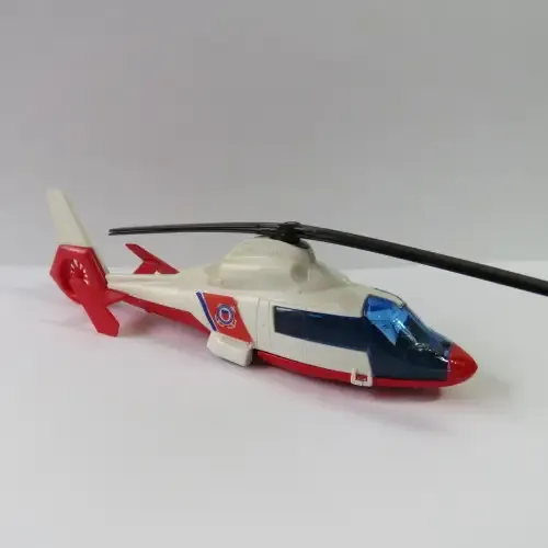 Majorette #322 Dauphin 2 SO365 US Army helicopter model - Plastic - Mirror damage to rear wing