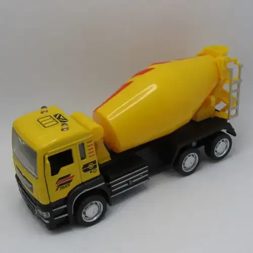Cement mixer truck with lights and sound - Die-cast and plastic