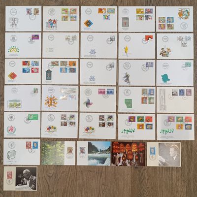 Lot of 30 SWISS First Day Covers dated 1984-1990 - at way under cost
