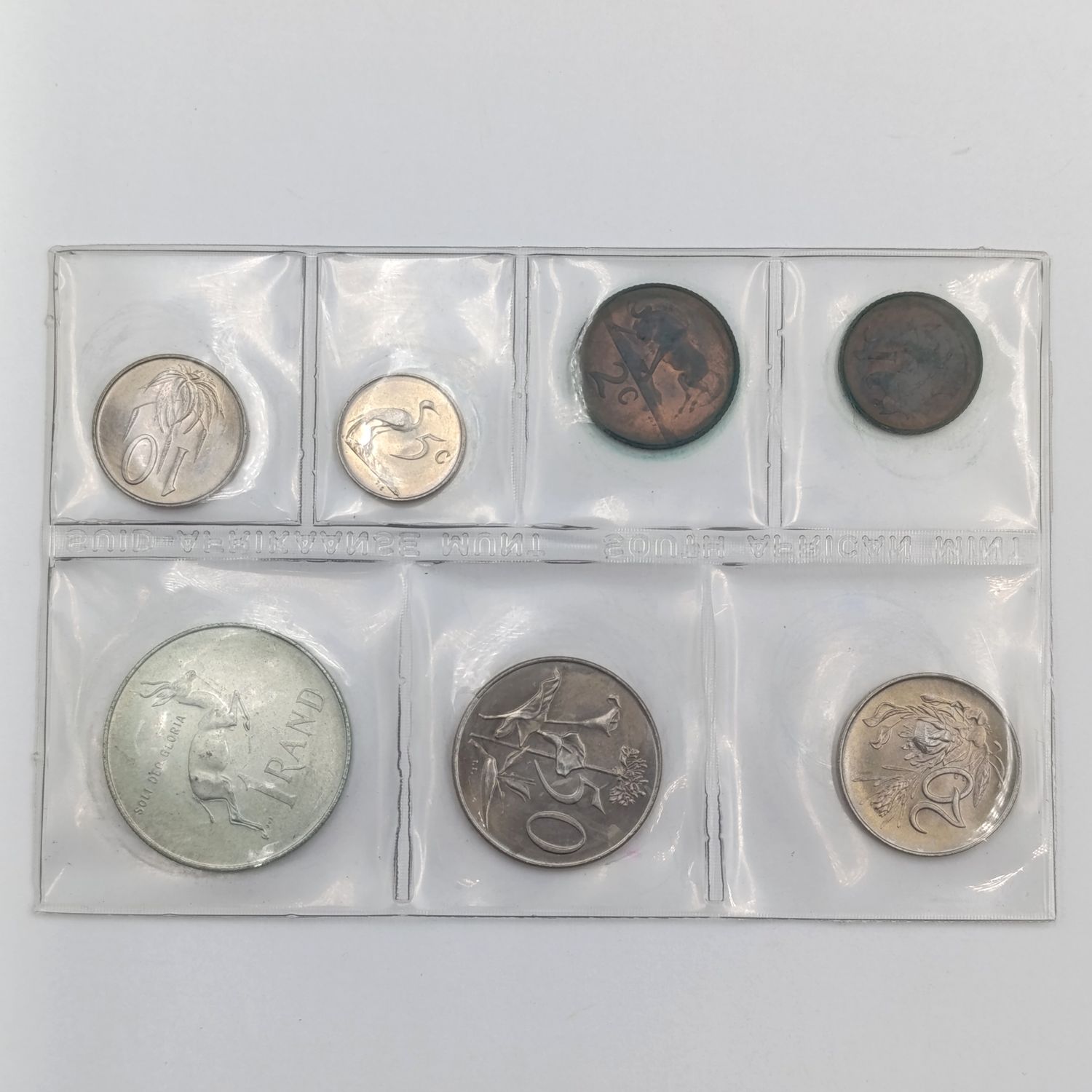 1968 South Africa English uncirculated set with scarce R1