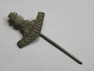 Vintage Kromhout Engines stick pin badge
