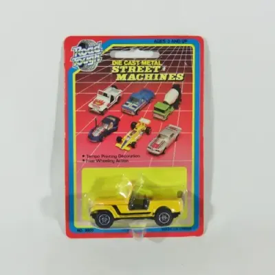 Vintage Road Tough die cast metal street machines Jeep toy car in pack