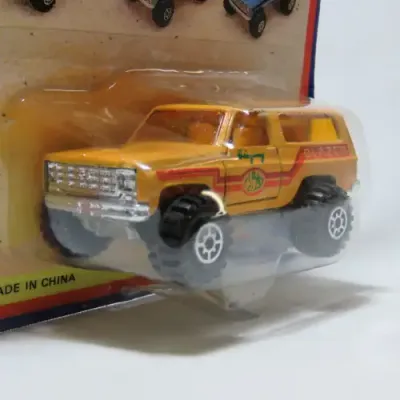 Vintage Road Tough 4x4 Off-Road Blazer die cast toy car in pack