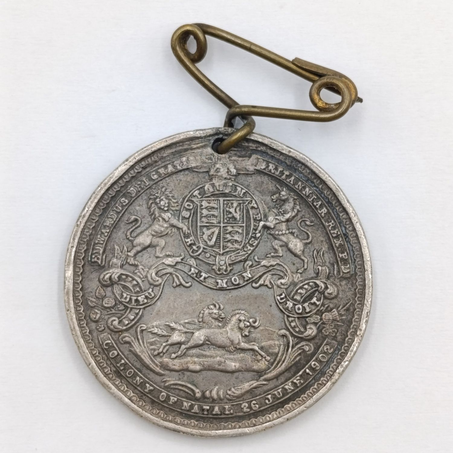 Colony of Natal 1902 Coronation of Edward 7 medallion