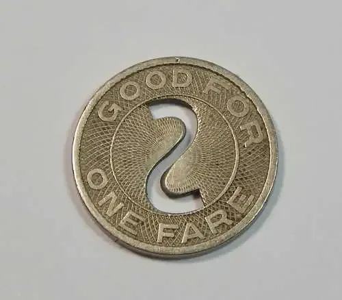 Springfield Street Railway Co. token - Good for one fare