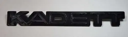 Vintage Opel Kadett name badge - with pins