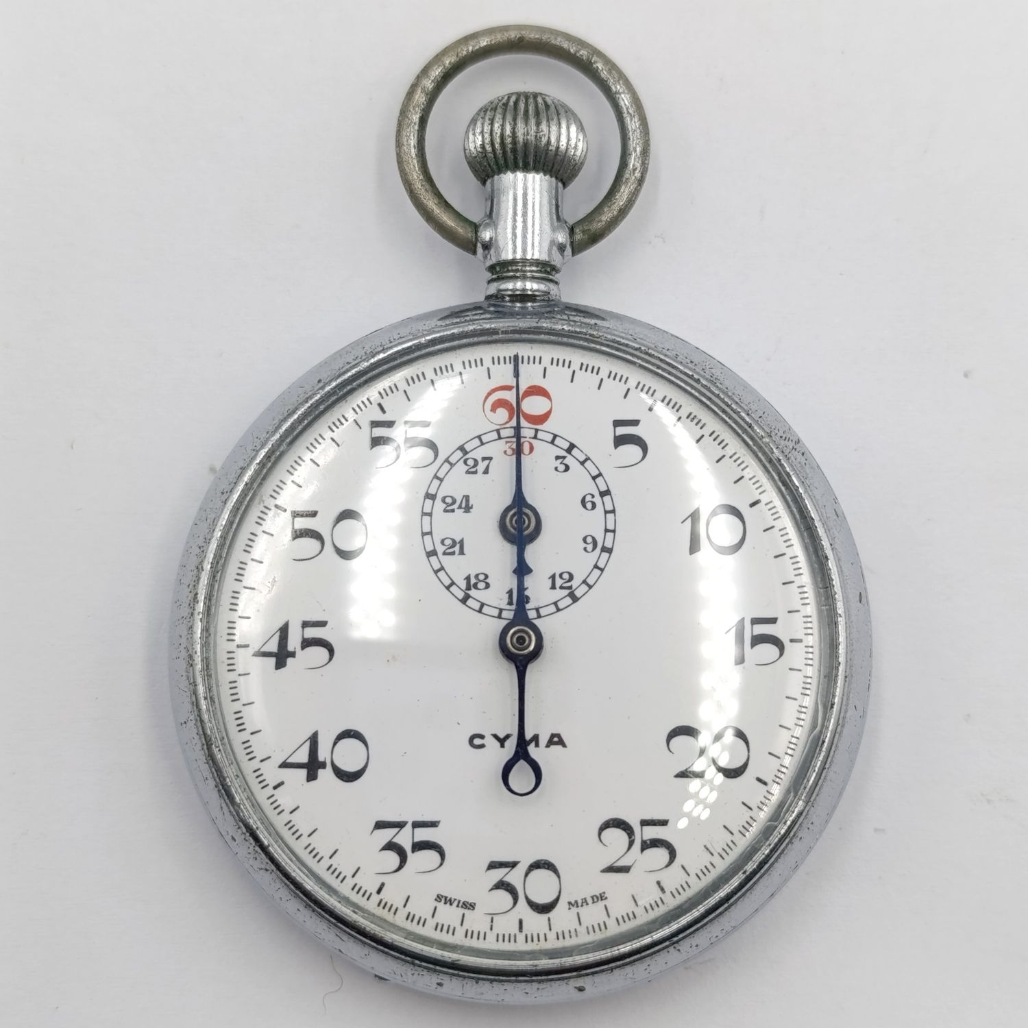 Vintage Cyma mechanical stopwatch - Fish Hoek Municipality - working