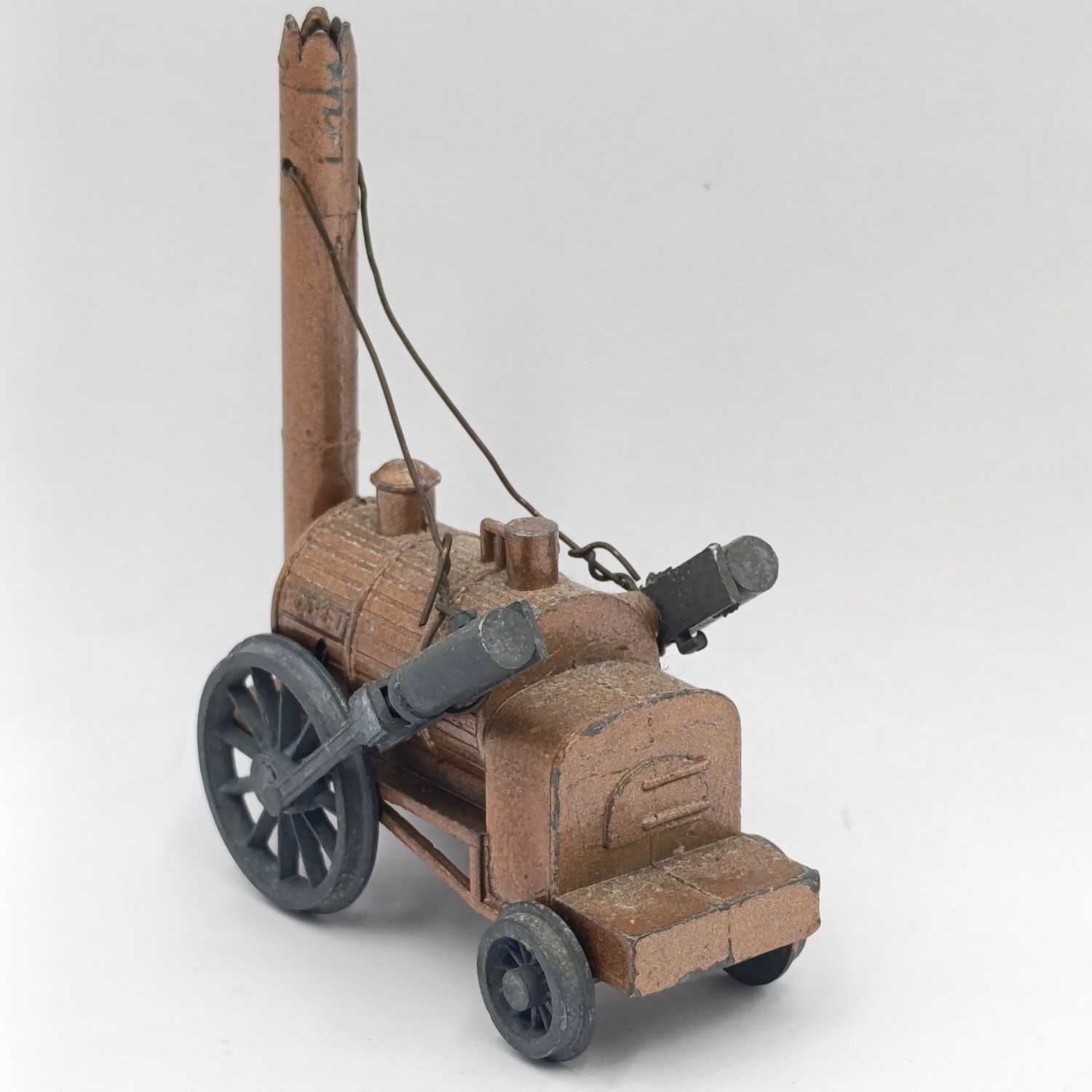 Vintage Benbros Stephenson&#39;s rocket die-cast steam wagon model