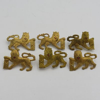 Lot of 3 pairs of SA Navy Petty officer collar badges