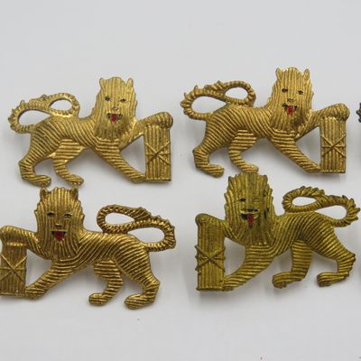 Lot of 3 pairs of SA Navy Petty officer collar badges