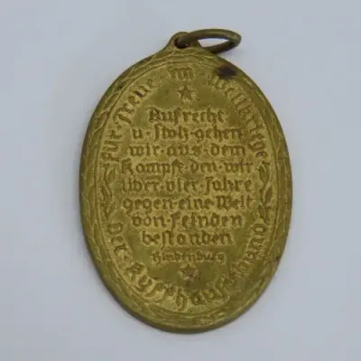 German 1914-1918 Kyffhauser war veterans commemorative medal