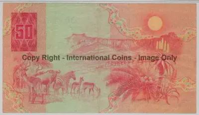 Gerhard de Kock R50 Error banknote - Red printed off centre to the left