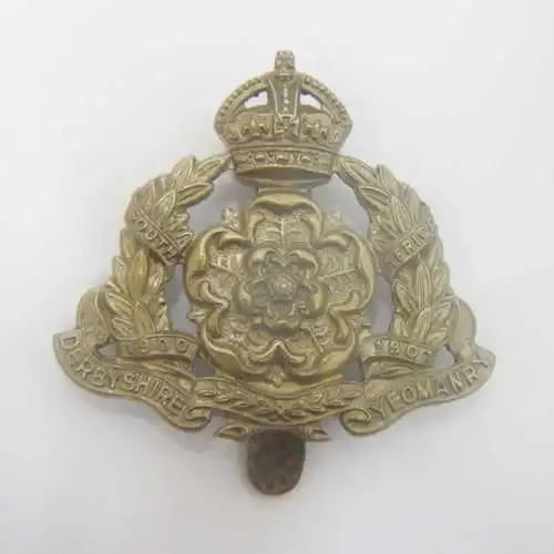 Derby Yeomanry W/M K.C. slide CYB 141 badge