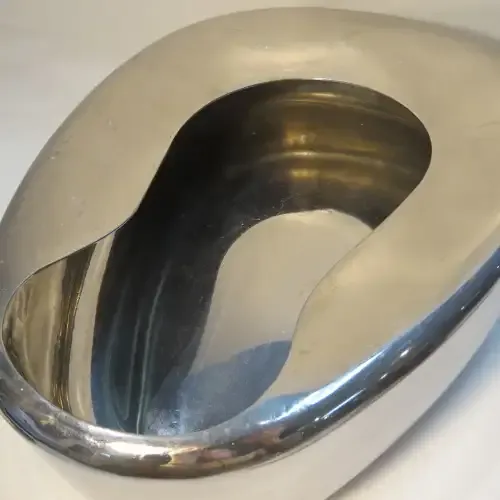 Vintage SADF bedpan - Stainless steel