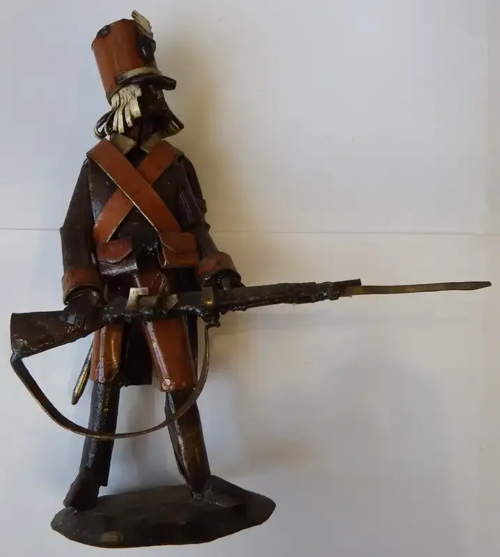 Handmade French Napoleonic wars metal soldier - Very unique piece