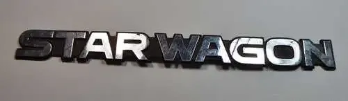 Vintage Mitsubishi Starwagon name badge