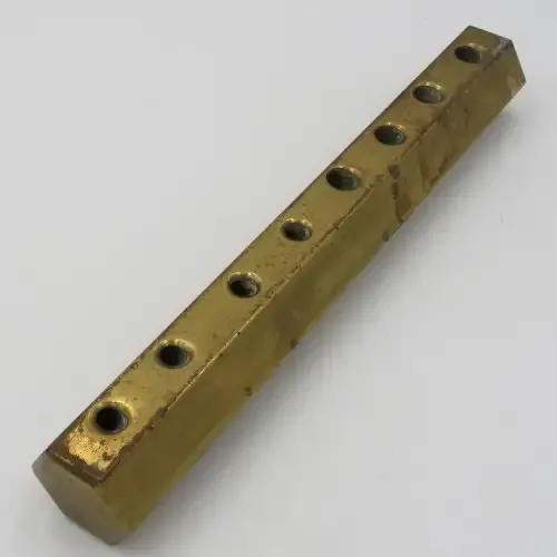 Vintage handmade brass pen stand