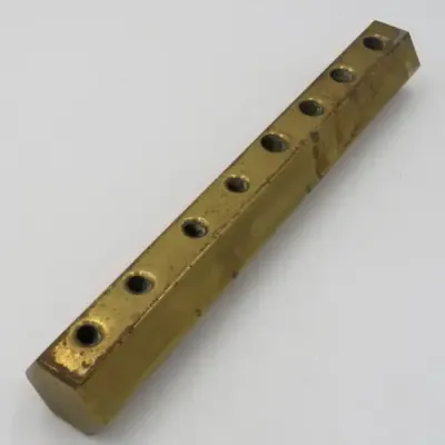 Vintage handmade brass pen stand